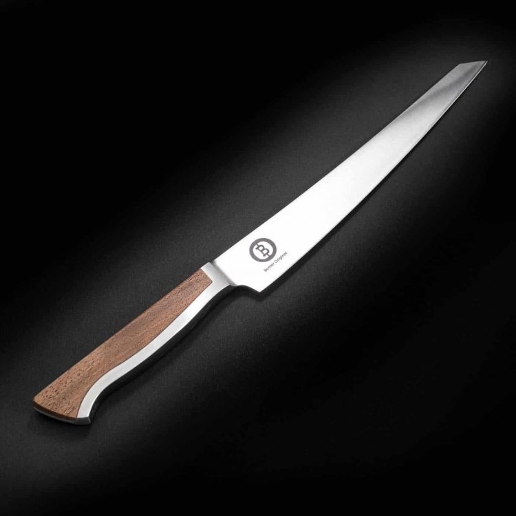 Beefer carving knife Caminada made of walnut wood